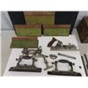 Image 2 : Antique Vintage Stanley No. 55 Universal Combination Plane with box + 4 cutter boxes 