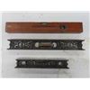 Image 1 : 3 Vintage Antique Metal Spirit Levels; Longest is 24” Stanley No. 36 + 2nd 