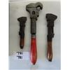 Image 1 : 3 Antique Vintage Wrenches: Largest with the red handle is manufactured by 