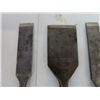 Image 2 : 4 Antique Vintage Woodworking Stanley “Everlasting “Chisels.  All 4 have a