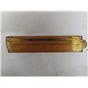Image 2 : 1 Vintage Boxwood + Brass Ruler/Spirit Level 12” long.  In very good condition. 