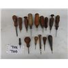 Image 1 : Lot of 12 Antique Vintage Awls for leather or wood working. There are many 