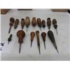 Image 5 : Lot of 12 Antique Vintage Awls for leather or wood working. There are many 