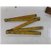 Image 3 : 4 Vintage Antique Wooden Rulers plus a parallel rule; (1) Longest at 6” is a uniquely