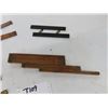 Image 4 : 4 Vintage Antique Wooden Rulers plus a parallel rule; (1) Longest at 6” is a uniquely