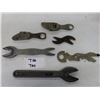 Image 1 : A lot of 6 Antique Vintage Alligator Wrenches of Various Sizes: (1) 12”- 2 ½  