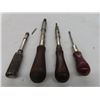 Image 6 : 4 Vintage Antique Ratchet Screwdrivers; (1) Vintage 14" Stanley YANKEE No. 31A 