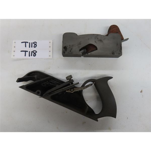 2 Antique Vintage planes;  (1) is a Stanley (SH) Rabbet Plane No. 78.  It needs 