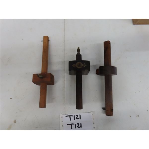 A lot of 3 different Mortise Marking Gauge Scribes: (1)is made by Marples &