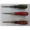 Image 3 : A lot of Vintage screwdrivers. These are 5 early Roberson screwdrivers (red and green) 