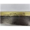 Image 3 : 3 Vintage Antique Saws:  (1) 7” keyhole Pad saw made of wood + brass without