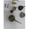 Image 3 : A lot of 7 Vintage Antique Oil Can Thumb Pump Oilers:  Larger silver one is 