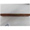 Image 2 : 3 Vintage Antique Wooden Spirit levels, each with some brass:  (1) is 24” made 