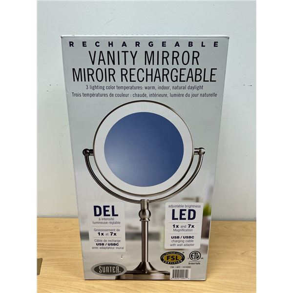 Rechargeable Vanity Mirror Looks new in package, see photos for details