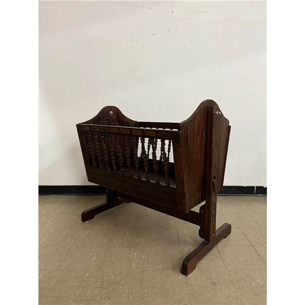 Antique cradle. Not CSA approved. 36" long 24" across. 36" tall