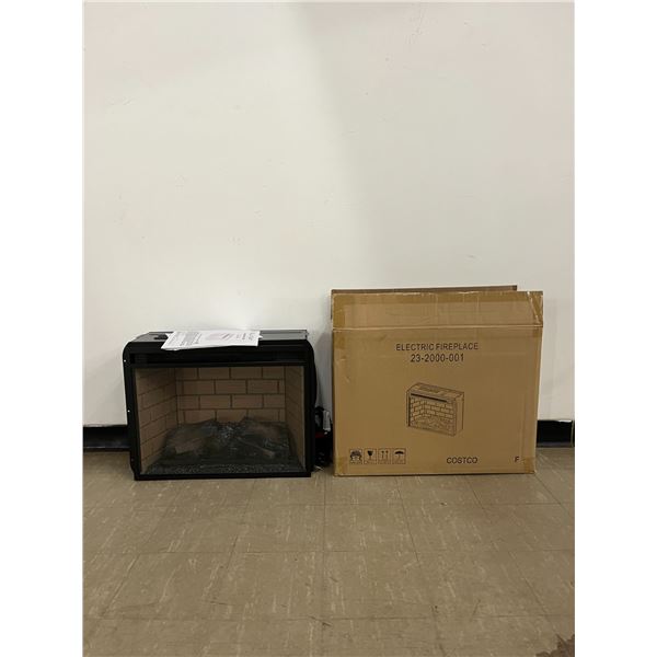 Costco electric fireplace with remote. 22x8x18" tall See photos for details