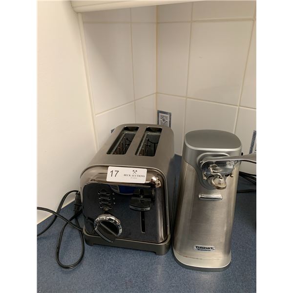 Cuisinart Stainless Electric Can Opener and Toaster Beck Auctions Inc.