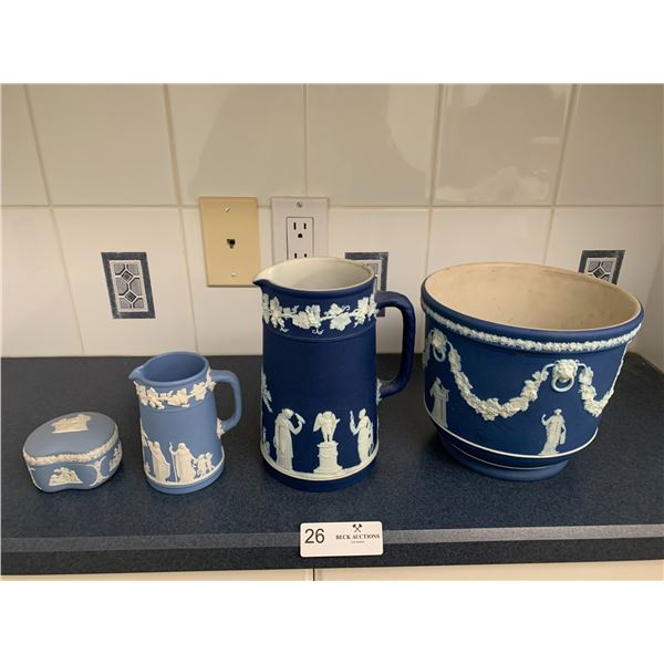 Blue and White Pottery Set