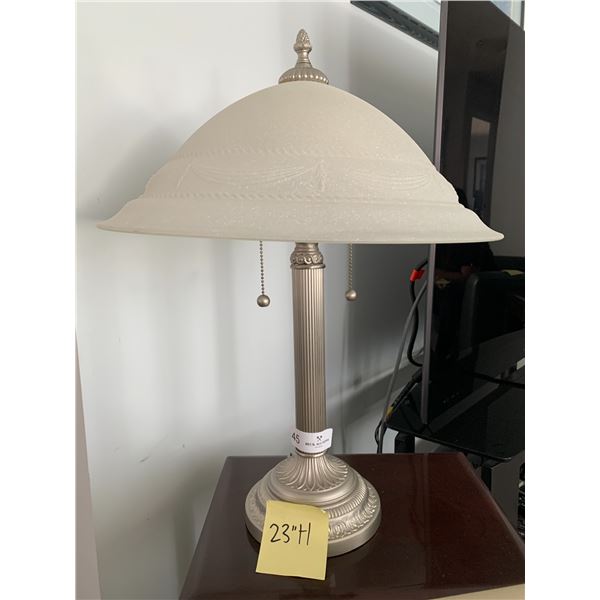 Silver-Coloured Lamp (23" Tall)