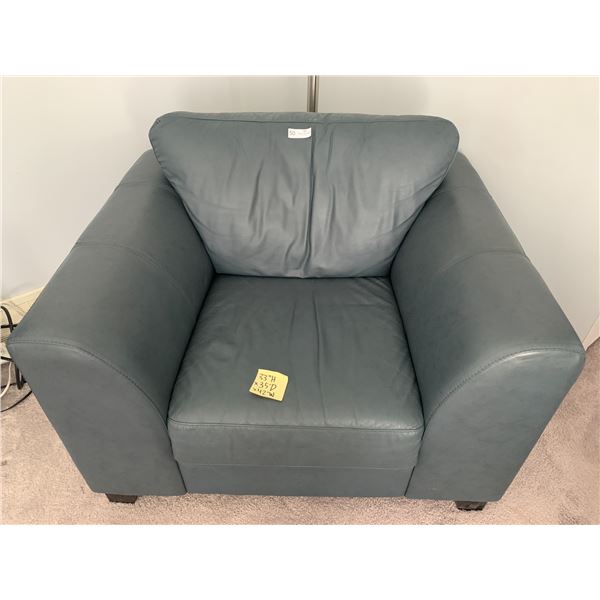 Leather-Style Armchair (33"H x 35"D x 42"W)