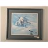 Image 1 : Framed Print of Polar Bears - Hand-Signed by Maurade Baynton (273/390) (34" x 29.5")