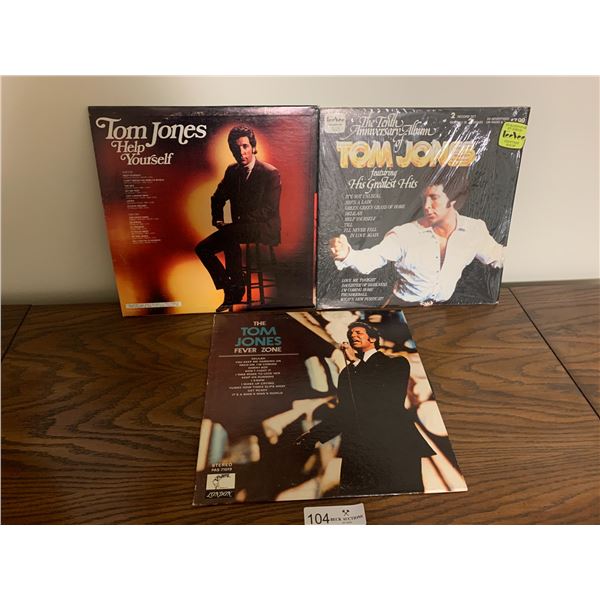 3 x Tom Jones Records