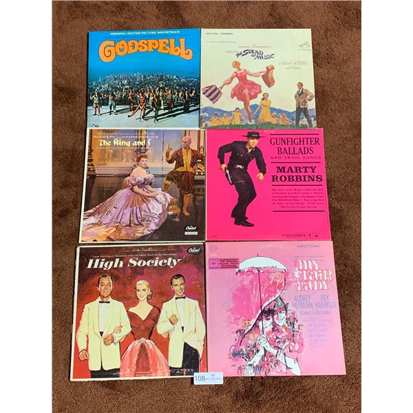 6 x Assorted Vinyl Records