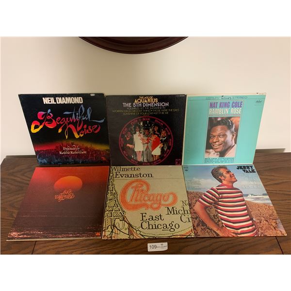 6 x Assorted Vinyl Records