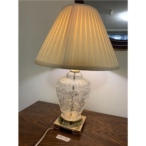 Vintage Crystal-Base Lamp (25.5"H)