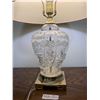 Image 2 : Vintage Crystal-Base Lamp (25.5"H)