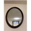Image 1 : Oval Mirror w/ Wooden Trim (36" x 28.5")