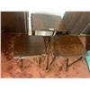 Image 2 : 3 x Vintage Wooden Side Tables