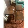 Image 3 : 3 x Vintage Wooden Side Tables