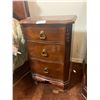 Image 1 : Vintage Wooden Night Stand w/ Brass Handles (26.5"H x 17"W x 14"D)