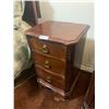 Image 2 : Vintage Wooden Night Stand w/ Brass Handles (26.5"H x 17"W x 14"D)