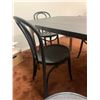 Image 3 : Black Wooden Dining Table w/ 6 x Chairs (28.5"H x 78"W x 35.5"D)