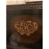 Image 4 : Beautiful Wood-Carved Antique Storage Trunk (21.5"H x 36"W x 20"D)