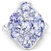 Image 2 : Plated Rhodium 2.69ctw Tanzanite Ring