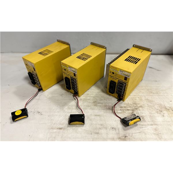 Lot of (3) Fanuc #A06B-6093-H152 Servo Amplifier Unit