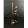 Image 1 : Ghana Wood Carving (Man Working) 16"