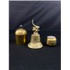 Image 1 : 3 Pcs Brass Lot w/Robin Hood Bell