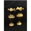 Image 2 : 5 Small Engraved Brass Vases