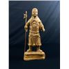 Image 1 : Nice Details Chinese Warrior Wood Carving 12"