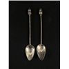 Image 1 : Pair Of Sterling Vintage Acorn Top Spoons