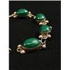 Image 2 : Nice Sterling & Green Onyx ? Bracelet