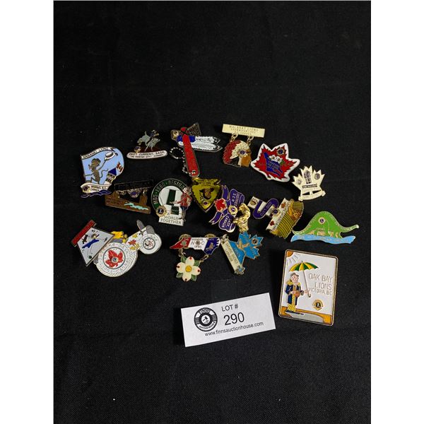 Collection Of Lions Club International Pins
