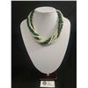 Image 1 : Genuine Pearl & Genuine Malichite Multi Strand Necklace