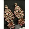 Image 2 : Pair Of Large Rhinestone Earrings