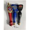 Image 1 : Lot Of 3 Wood Beer Taps - Rickards Red, Winchester, Okanagan Spring