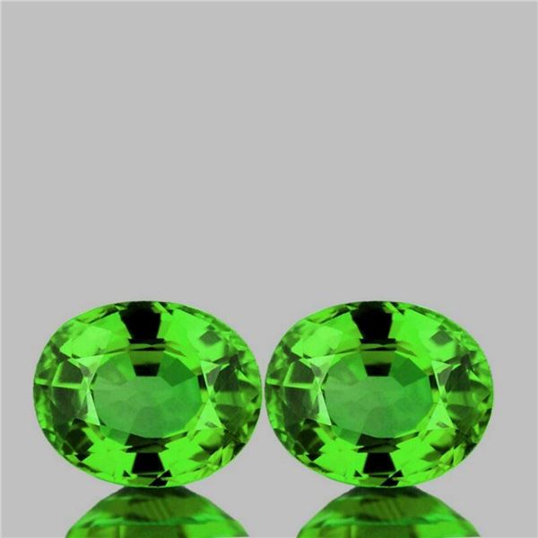 Natural AAA Tsavorite Garnet Pair{Flawless-VVS}